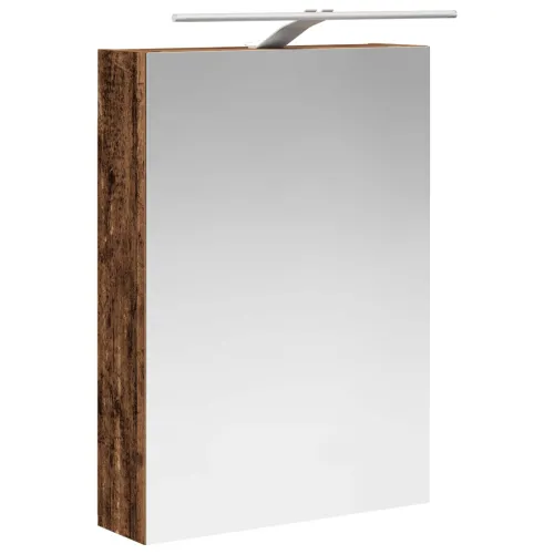 Kupaonski ormar s ogledalom Staro drvo 50 x 14,5 x 70 cm - Staro drvo 50 x 14,5 x 70 cm s LED svjetlima Cijena