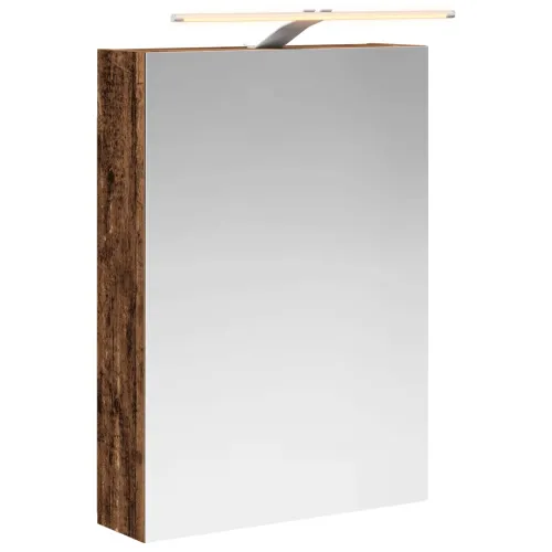 Kupaonski ormar s ogledalom Staro drvo 50 x 14,5 x 70 cm - Staro drvo 50 x 14,5 x 70 cm s LED svjetlima Cijena
