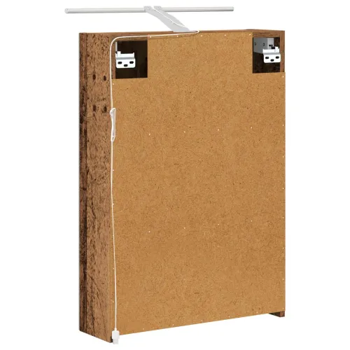 Kupaonski ormar s ogledalom Staro drvo 50 x 14,5 x 70 cm - Staro drvo 50 x 14,5 x 70 cm s LED svjetlima Cijena