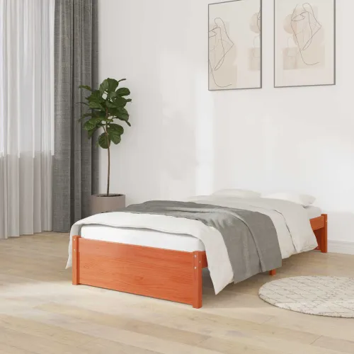 Okvir za krevet Čvrsta bor - Voštano smeđa 90 x 190 cm Cijena