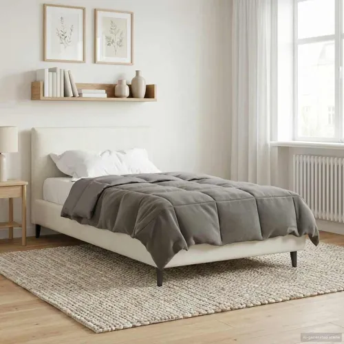 Zimska pokrivača 140 x 220 cm Zima Mikrovlakna (100% poliester) - Svjetlosiva 140 x 200 cm Cijena