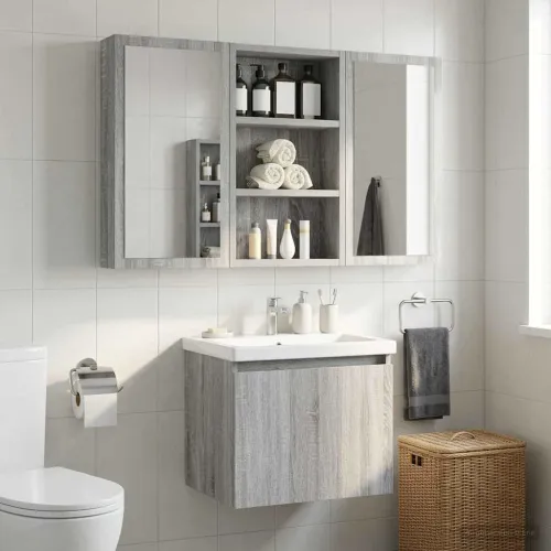 Kupaonski zidni ormarić Sivi Sonoma 30 x 10 x 50 cm - Sivi Sonoma 30 x 10 x 50 cm Cijena