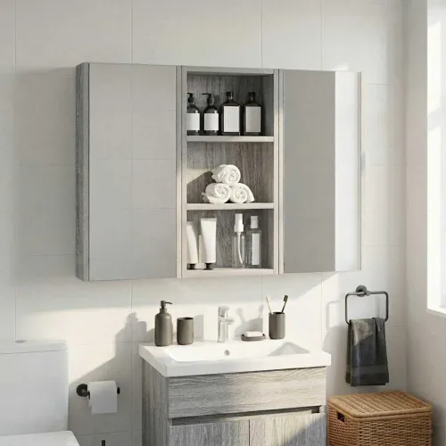 Kupaonski zidni ormarić Sivi Sonoma 30 x 10 x 60,5 cm - Sivi Sonoma 30 x 10 x 60,5 cm Cijena