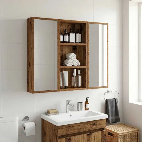 Kupaonski zidni ormarić Staro drvo 30 x 10 x 60,5 cm - Staro drvo 30 x 10 x 60,5 cm Cijena