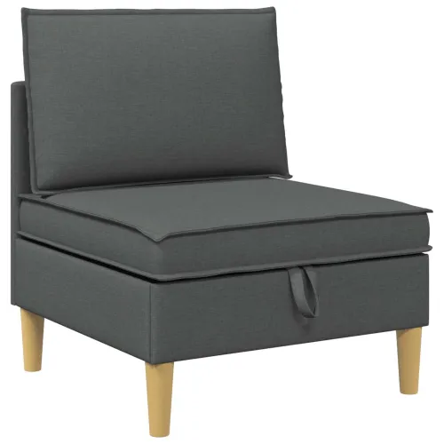 Sofa s pohranom Tkanina - Tamnosiva Srednja sofa Cijena