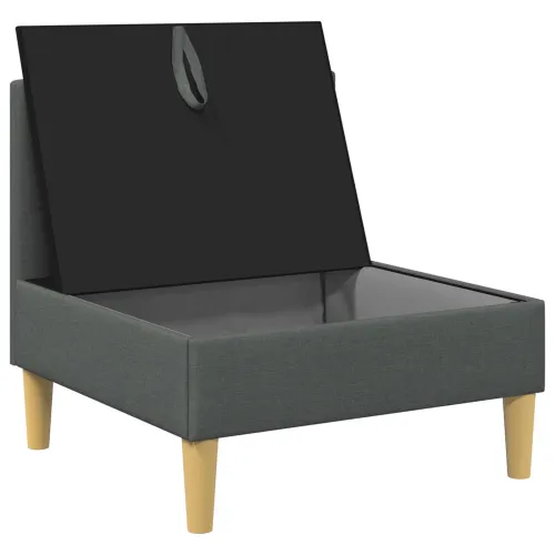 Sofa s pohranom Tkanina - Tamnosiva Srednja sofa Cijena