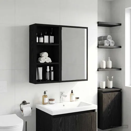 Kupaonski zidni ormarić Crni Hrast 30 x 16 x 62,5 cm - Crni hrast 30 x 16 x 62,5 cm Cijena