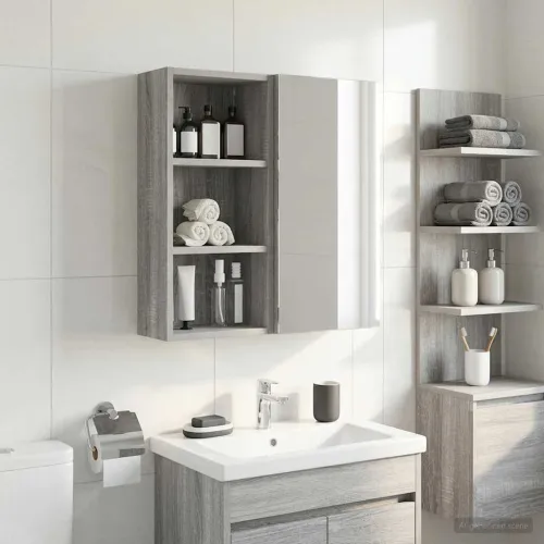 Kupaonski zidni ormarić Sivi Sonoma 30 x 16 x 62,5 cm - Sivi Sonoma 30 x 16 x 62,5 cm Cijena