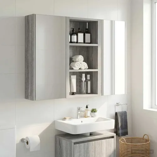 Kupaonski zidni ormarić Sivi Sonoma 30 x 16 x 62,5 cm - Sivi Sonoma 30 x 16 x 62,5 cm Cijena