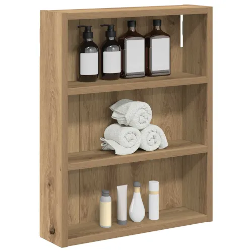 Kupaonski zidni ormarić Umjetnička hrastovina 40 x 10 x 50 cm - Zanatski hrast 40 x 10 x 50 cm Cijena