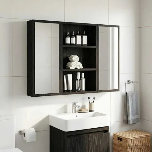 Kupaonski zidni ormarić Crni Hrast 40 x 10 x 60,5 cm - Crni hrast 40 x 10 x 60,5 cm Cijena