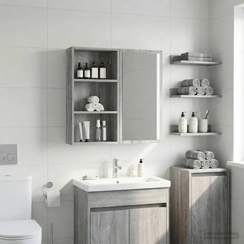 Kupaonski zidni ormarić Sivi Sonoma 40 x 14 x 70 cm - Sivi Sonoma 40 x 14 x 70 cm Cijena