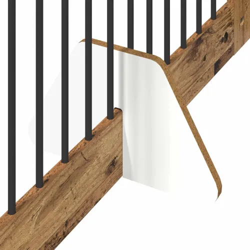 Preklopna vrata za pse s postoljem 4 kom. Staro drvo 401 cm - Staro drvo 100 x 100 cm 4 Cijena
