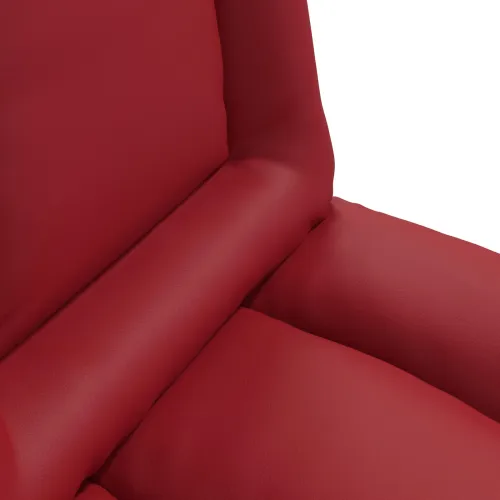 Podesivi podni naslonjač Vinska crvena Umjetna koža - boja crnog vina Cijena