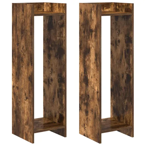 Stalak za biljke 2 kom. Dimljeni hrast 30 x 30 x 100 cm - Dimljeni hrast 30 x 30 x 100 cm 2 Cijena