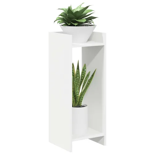 Stalak za biljke Bijela 30 x 30 x 80 cm Konstruirano drvo - Bijela 30 x 30 x 80 cm 1 Cijena