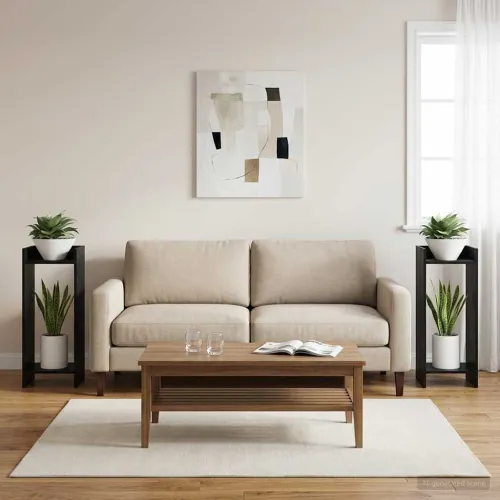 Stalak za biljke 2 kom. Crni hrast 30 x 30 x 80 cm - Crni hrast 30 x 30 x 80 cm 2 Cijena