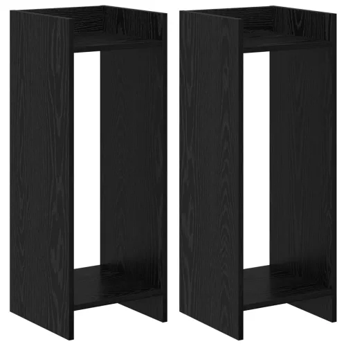 Stalak za biljke 2 kom. Crni hrast 30 x 30 x 80 cm - Crni hrast 30 x 30 x 80 cm 2 Cijena