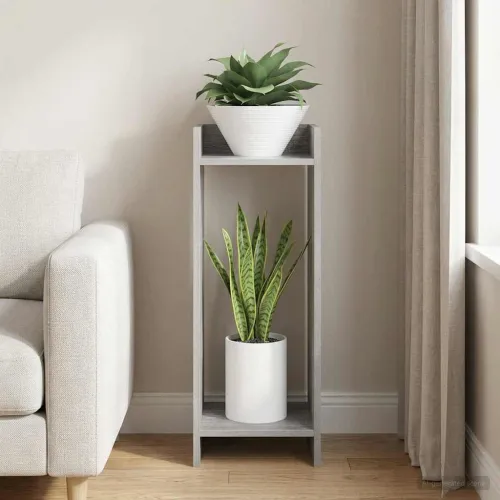 Stalak za biljke Siva Sonoma 30 x 30 x 80 cm Konstruirano drvo - Siva Sonoma 30 x 30 x 80 cm 1 Cijena