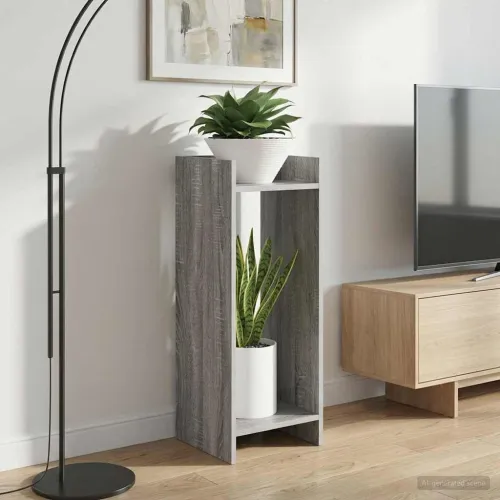 Stalak za biljke Siva Sonoma 30 x 30 x 80 cm Konstruirano drvo - Siva Sonoma 30 x 30 x 80 cm 1 Cijena