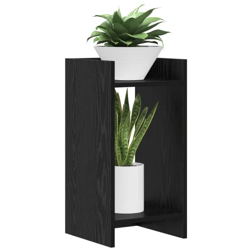 Stalak za biljke Crni hrast 30 x 30 x 60 cm Konstruirano drvo - Crni hrast 30 x 30 x 60 cm 2 Cijena