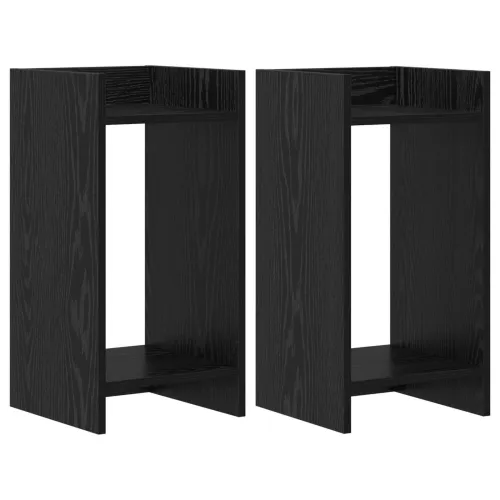 Stalak za biljke Crni hrast 30 x 30 x 60 cm Konstruirano drvo - Crni hrast 30 x 30 x 60 cm 2 Cijena