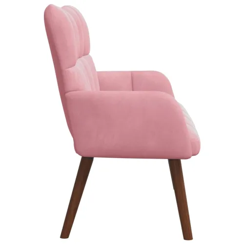Sofa za dvije osobe Ružičasta 115 x 61 x 87 cm Baršun - Ružičasta Cijena