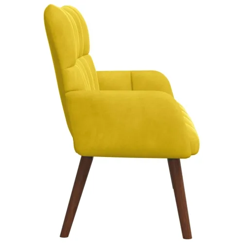 Sofa za dvije osobe Žuta 115 x 61 x 87 cm Baršun - Žuta Cijena