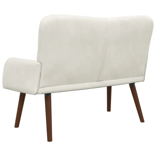 Sofa za dvije osobe Krem 115 x 61 x 87 cm Baršun - Krem Cijena