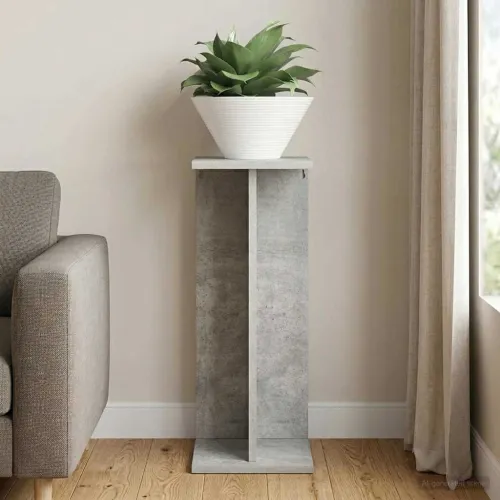Stalak za biljke Betonska siva 25 x 25,5 x 60,5 cm - Betonska siva 25 x 25,5 x 60,5 cm 1 Cijena