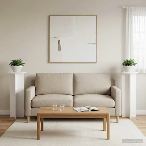 Stalak za biljke 2 kom. Bijela Ø40 x 100 cm Konstruirano drvo - Bijela 40 x 40 x 100 cm Cijena