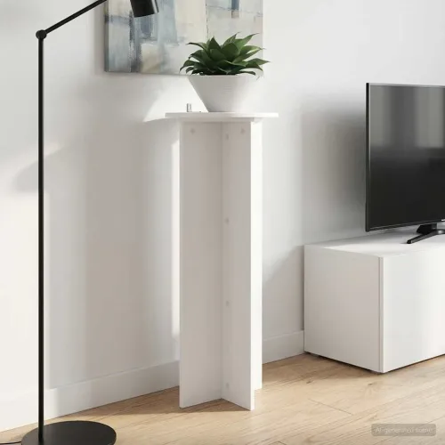 Stalak za biljke 2 kom. Bijela Ø40 x 100 cm Konstruirano drvo - Bijela 40 x 40 x 100 cm Cijena