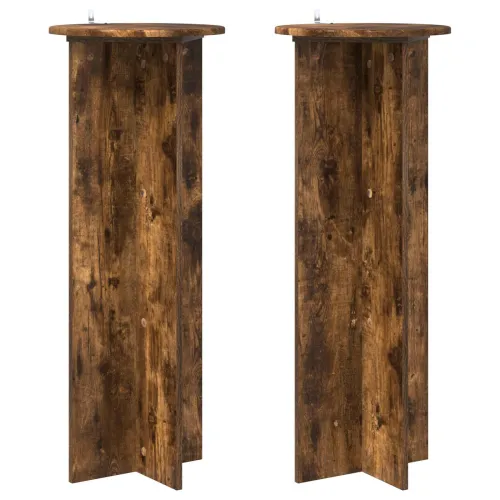 Stalak za biljke 2 kom. Dimljeni hrast Ø40 x 100 cm - Dimljeni hrast 40 x 40 x 100 cm Cijena