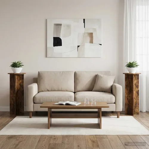 Stalak za biljke 2 kom. Dimljeni hrast Ø40 x 100 cm - Dimljeni hrast 40 x 40 x 100 cm Cijena