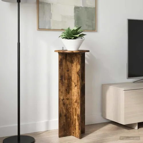 Stalak za biljke 2 kom. Dimljeni hrast Ø40 x 100 cm - Dimljeni hrast 40 x 40 x 100 cm Cijena