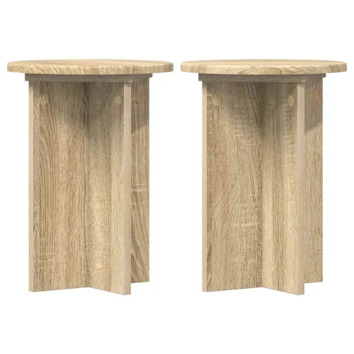 Stalak za biljke 2 kom. Hrast sonoma Ø29,5 x 40 cm - Hrast sonoma 29,5 x 29,5 x 40 cm Cijena
