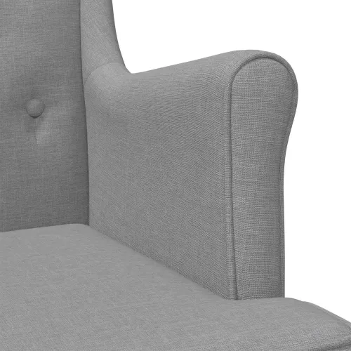 Fotelja Svjetlosiva Tkanina - Svjetlosiva Cijena