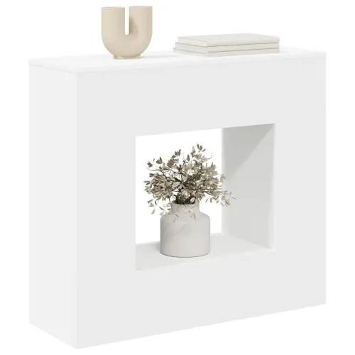 Console Table Bijela 82 x 29 x 74 cm Konstruirano drvo - Bijela 82 x 29 x 74 cm Cijena