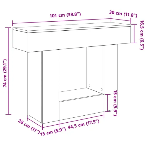 Sivi Sonoma 101 x 30 x 74 cm - Sivi Sonoma 101 x 30 x 74 cm Cijena
