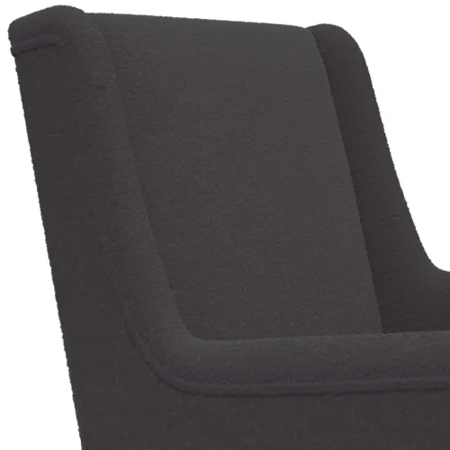 Ljuljačka Tamnosiva 62 x 80 x 85 cm Bouclé - Tamnosiva Cijena
