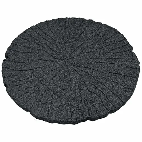 Kamen za hodanje 6 kom. Crna Ø 45 x 1,8 cm Guma - Crna Cijena