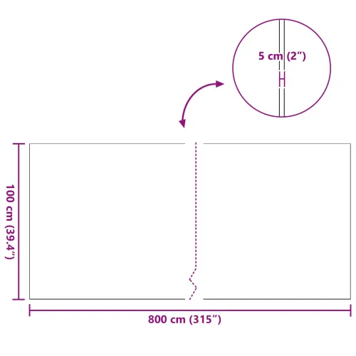 Umjetna trava Zelena 1 x 8 m / 50 mm PP i PE - Zelena 1 x 8 m 50 mm Cijena