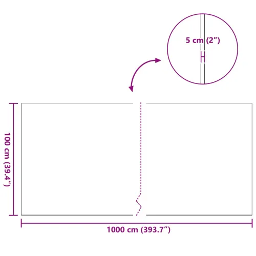 Umjetna trava PP i PE - Zelena 1 x 10 m 50 mm Cijena