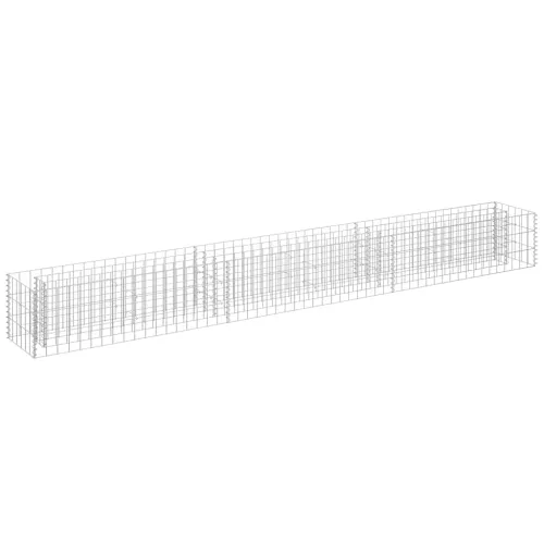 Gabionska sadilica od pocinčanog čelika 270 x 30 x 30 cm - 270 x 30 x 30 cm Cijena