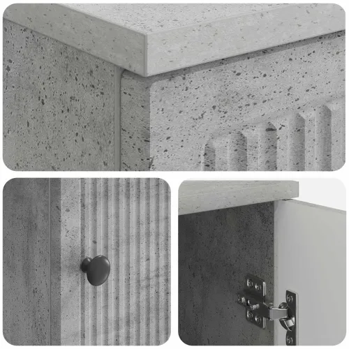 Stol Betonska siva Konstruirano drvo 142,5 x 50 x 75 cm - Betonska siva Cijena