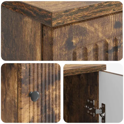 Stol Dimljeni hrast Konstruirano drvo 142,5 x 50 x 75 cm - Dimljeni hrast Cijena