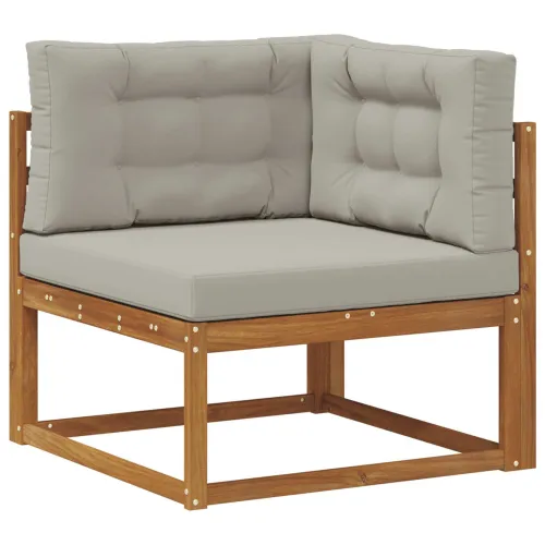 Set vanjskih sofa 6 kom. Prirodna i svijetlo siva - Prirodna i svjetlosiva Cijena
