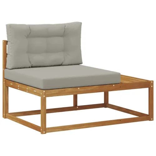 Set vanjskih sofa 6 kom. Prirodna i svijetlo siva - Prirodna i svjetlosiva Cijena