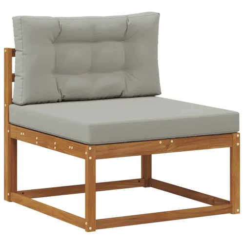 Set vanjskih sofa 6 kom. Prirodna i svijetlo siva - Prirodna i svjetlosiva Cijena
