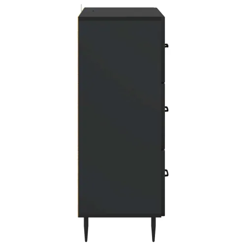 Ormar s ladicama Crna 66 x 34,5 x 89,5 cm Konstruirano drvo - Crna Cijena